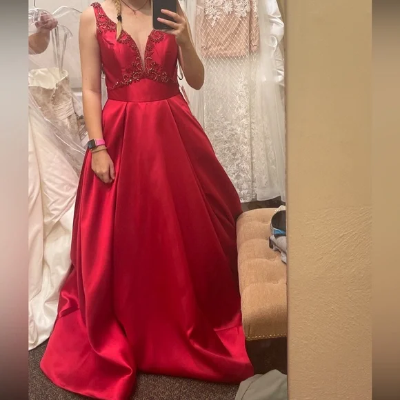 Flair New York Dresses | Nwt. Been In Dust Bag Since Bought. No Alterations Done. | Color: Red | Size: 8 | Parisiddings's Closet